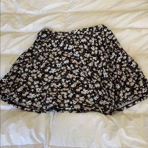 PacSun Floral Skater Skirt
